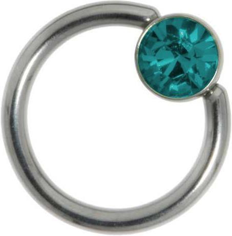 Bijouteria 1.2mm Piercingstab (Edelstahl, Swarovski Kristall)