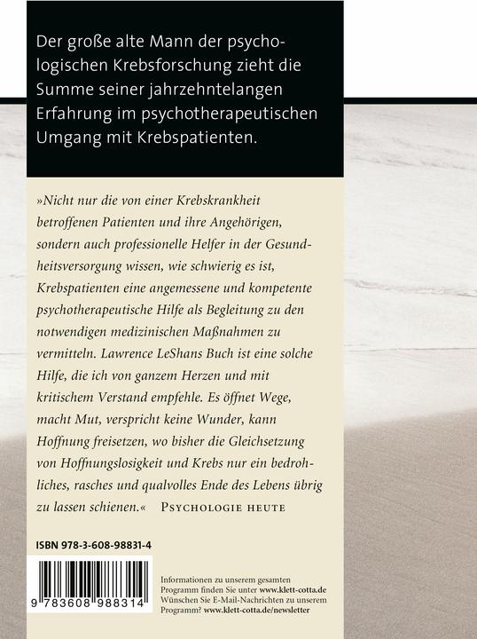 Image du produit Diagnose Krebs. Wendepunkt und Neubeginn (Allemand, Lawrence, LeShan, 2024)