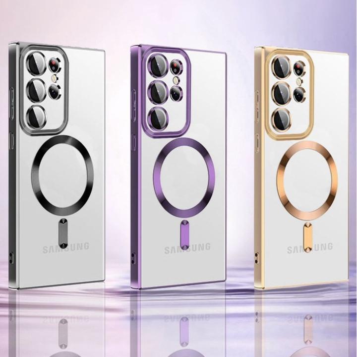 Produktbild Wozinsky Etui Electroplated Magsafe na Samsung Galaxy S24 FE - srebrne (Samsung Galaxy S24 FE)