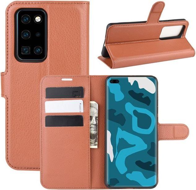 Produktbild MU Classic Litchi Leder Bookcover Series (Huawei P40 Pro+)