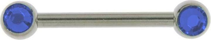 Actual product image Bijouteria Nipple piercing (Surgical steel 316L, Premium crystal)