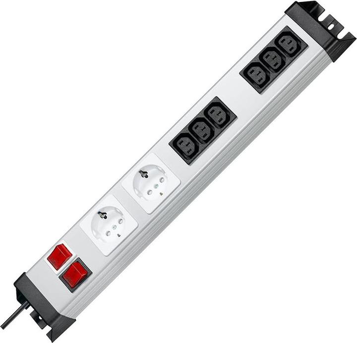 Actual product image Kopp POWERversal 1x2-fold earthing contact + 2x3-fold IEC320-C13
