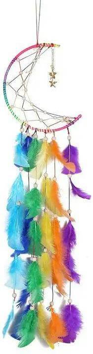 Cover-Discount Traumfänger Dream Catcher Regenbogen Mond (40 x 16 cm)