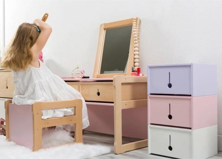 Actual product image Activity Board Waldorf multifunctional desk, 2 drawers and a chair set (Child armchair)