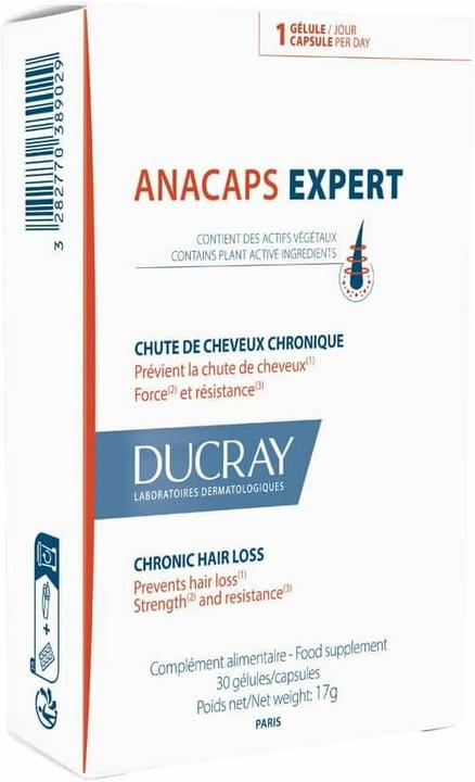 Actual product image Pierre Fabre Ducray Anacaps Expert, 30 capsules (Body lotion)