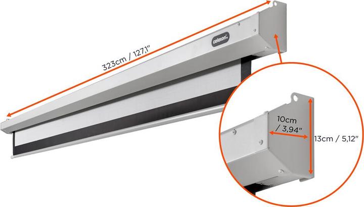 Produktbild Celexon Economy electric screen - Leinwand - Deckenmontage möglich, geeignet für Wandmon (114.17", 1:1)