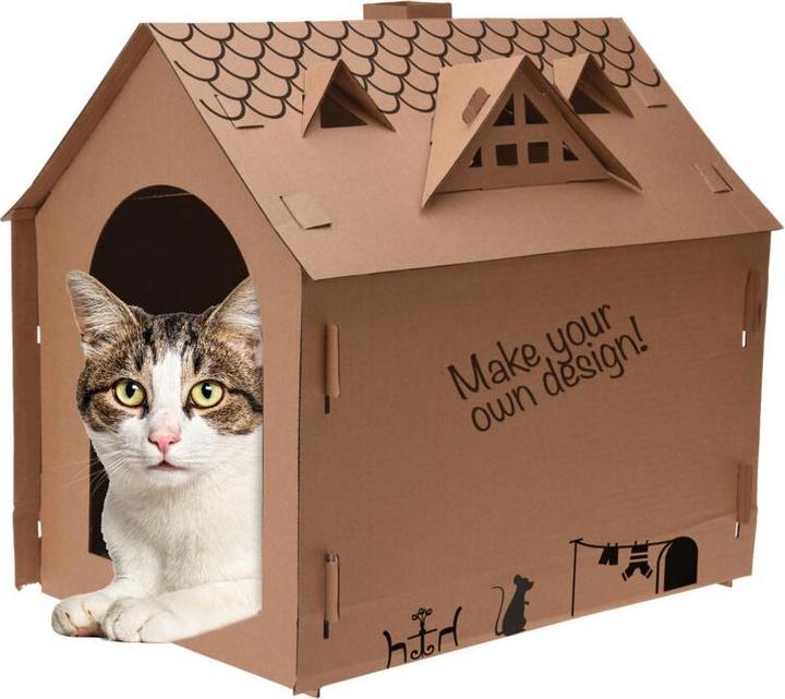 Image du produit Casativo Maison de jeu pour chats (Jouets avec herbe à chat)