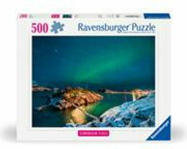 Actual product image Ravensburger Scandinavian Places - Northern Lights in Tromsø (500 pieces)