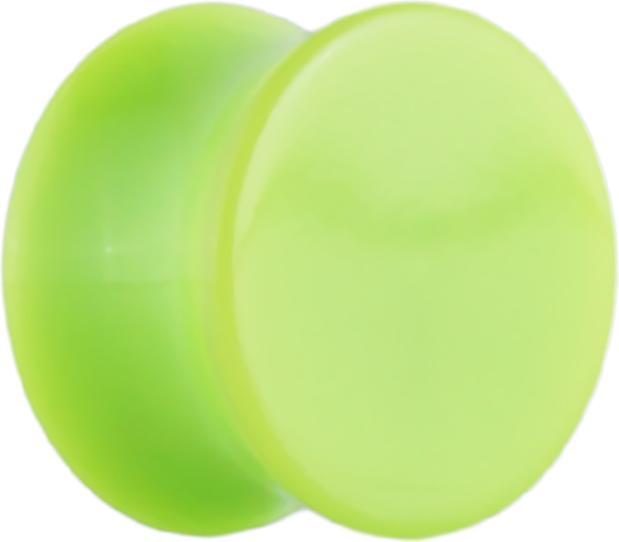 Produktbild Star Piercing Flared Plug grün (ohne Messing, Acryl)