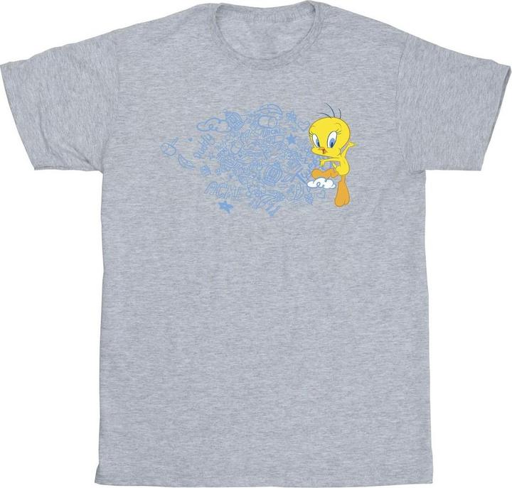 Actual product image Looney Tunes Mens ACME Doodles Tweety T-Shirt (M)
