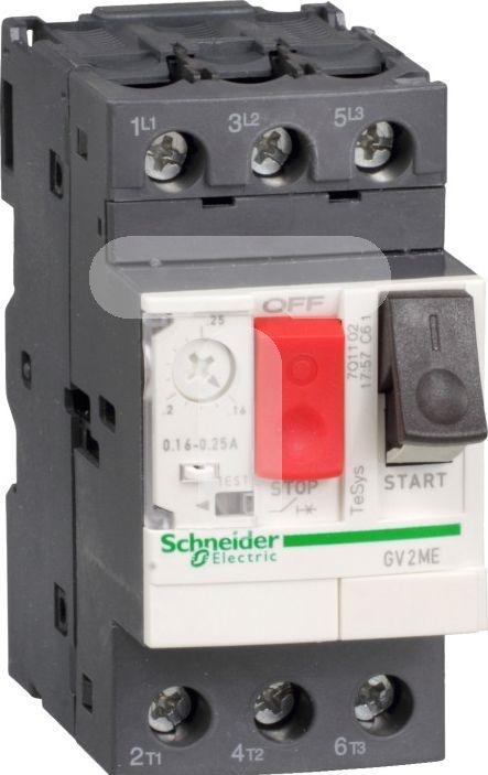 Image du produit Schneider Electric Wyłącznik silnikowy 3P 0.75kW 1.6-2.5A PL (GV2ME07AP)