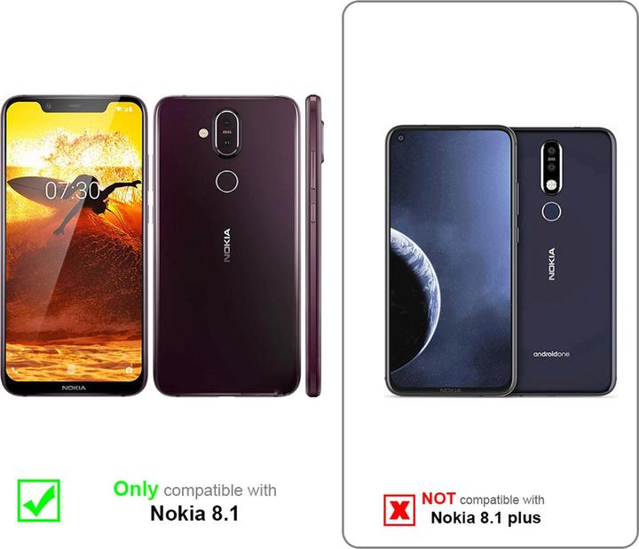 Immagine prodotto Cadorabo Copertina magnetica invisibile del libro (Nokia 8.1)