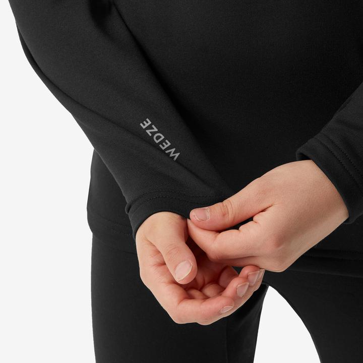 Actual product image Wedze Ski underwear functional shirt for children - BL 500 black (146)