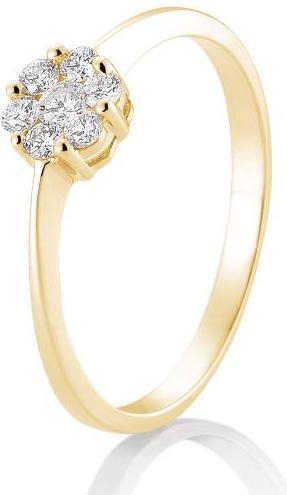 Actual product image Breuning Flower engagement ring (58, 585/14 K Gold)