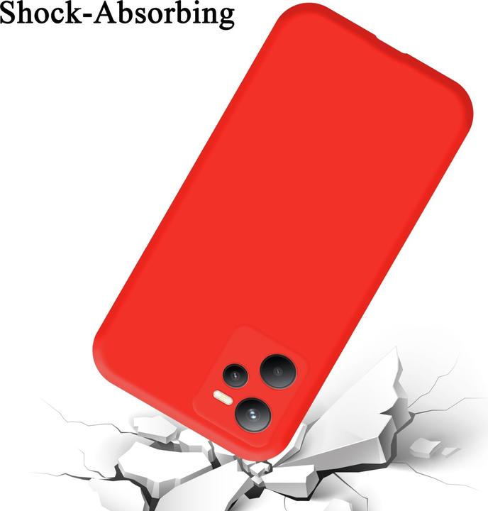 Actual product image Cadorabo TPU Liquid Silicone Case Cover for Realme C35 / Narzo 50A PRIME (Realme C35, Realme Narzo 50A Prime)