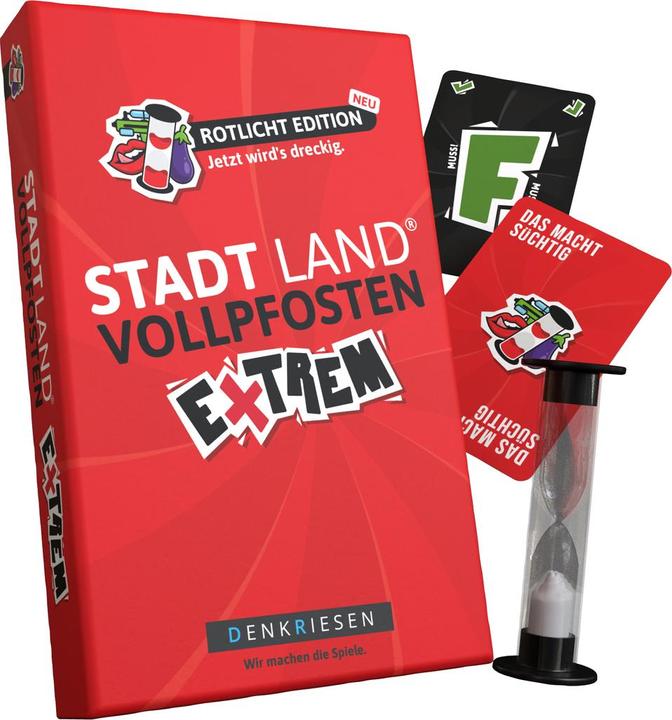 Actual product image Denkriesen STADT LAND VOLLPFOSTEN - EXTREM - Rotlicht Edition - "Jetzt wird's drecking" (German)
