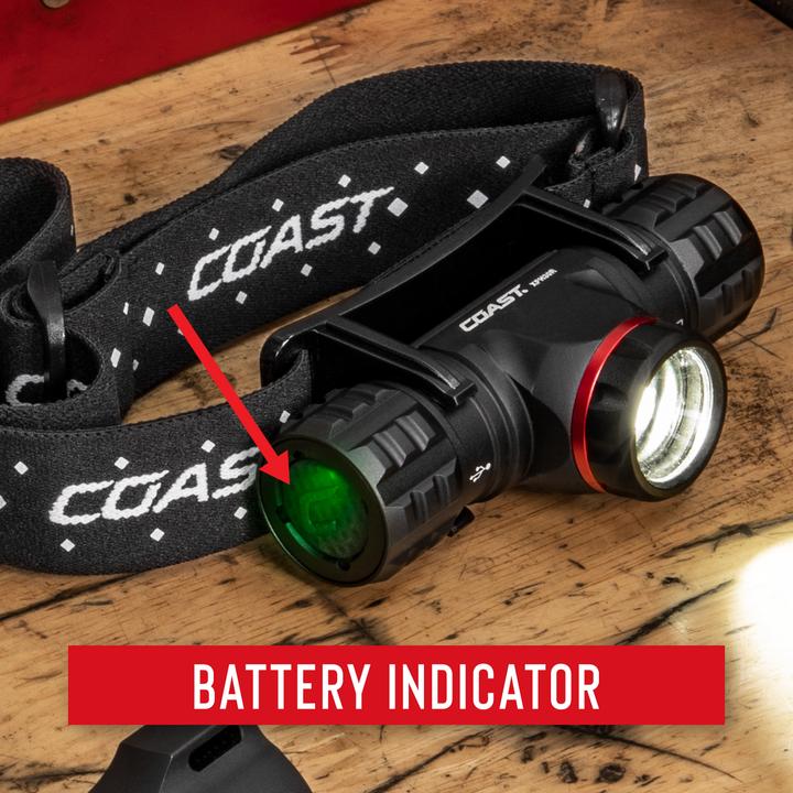 Actual product image Coast XPH34R rechargeable headlamp 2075 lumens (2075 lm)