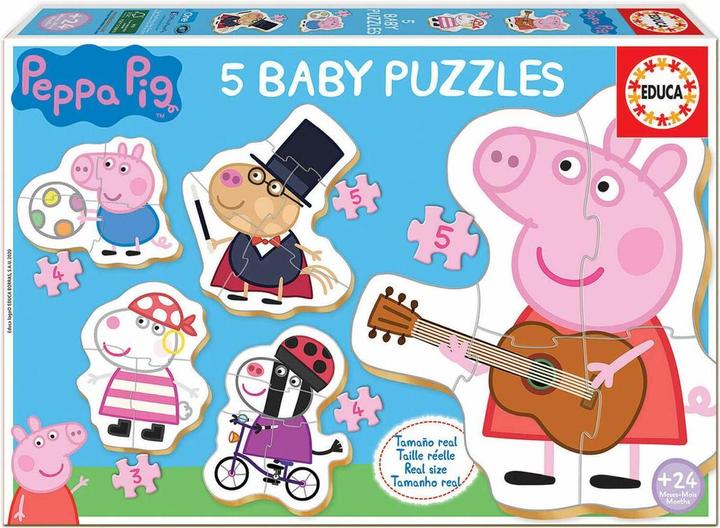 Immagine prodotto Educa 18589 Puzzle 20 pezzi. (3/4/5pz) Peppa Pig II per bambini