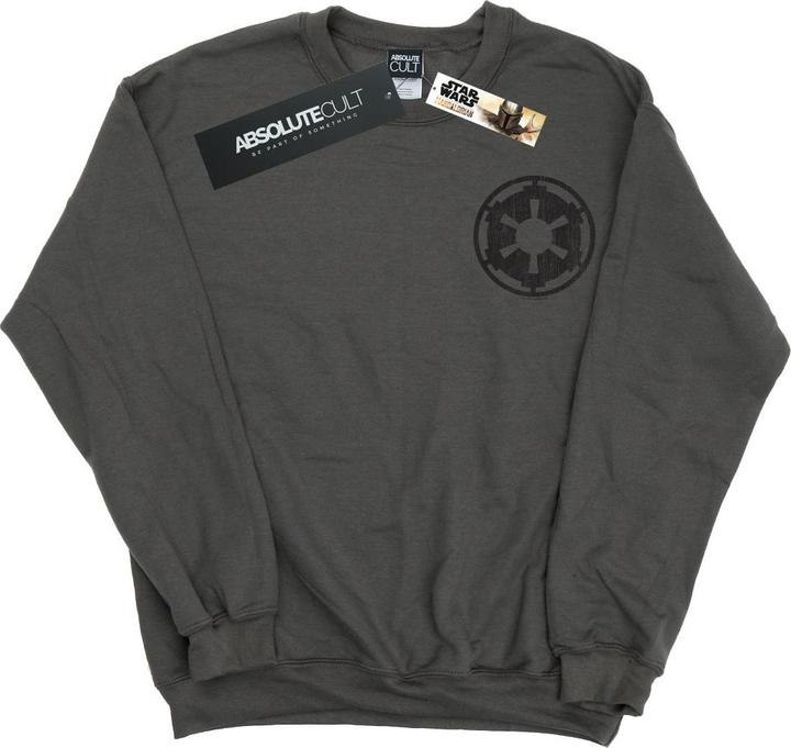 Immagine prodotto Star Wars The Mandalorian Galactic Empire Insignia Breast Print Felpa Uomo (L)