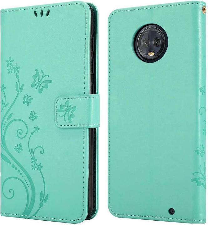 Image du produit Cadorabo Couverture du livre de fleurs (Motorola Moto G6 Plus)