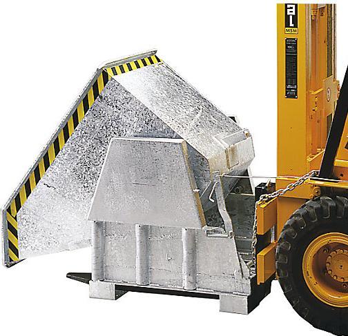 Actual product image eurokraft pro Tipping container, standard overall height, without chassis (1200 l)