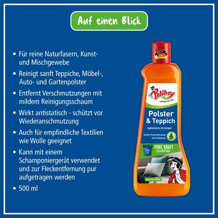 Actual product image Poliboy Upholstery carpet cleaner, 500 ml (500 ml)