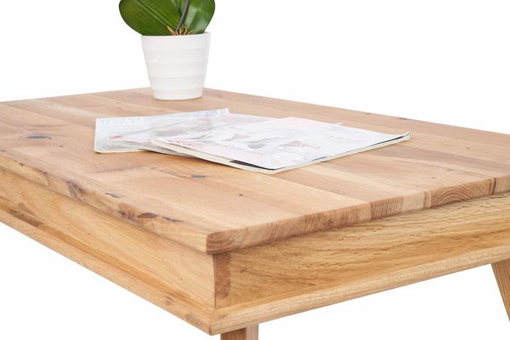 Produktbild Bhp Couchtisch Eiche rustikal geölt (110 x 60 x 38 cm)