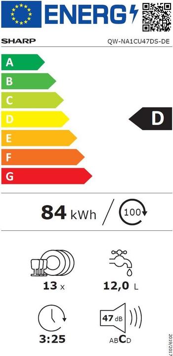 Energie-Label Sharp QW-NA1CU47DS-DE
