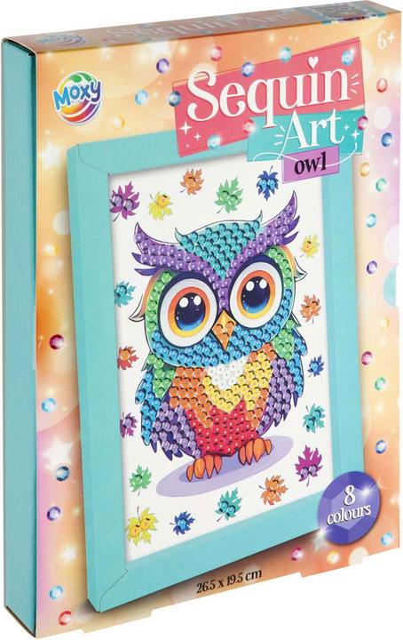 Produktbild Grafix Machen Sie Ihr eigenes Tier-Pailletten-Kunst-Bastelset, 8 Farben