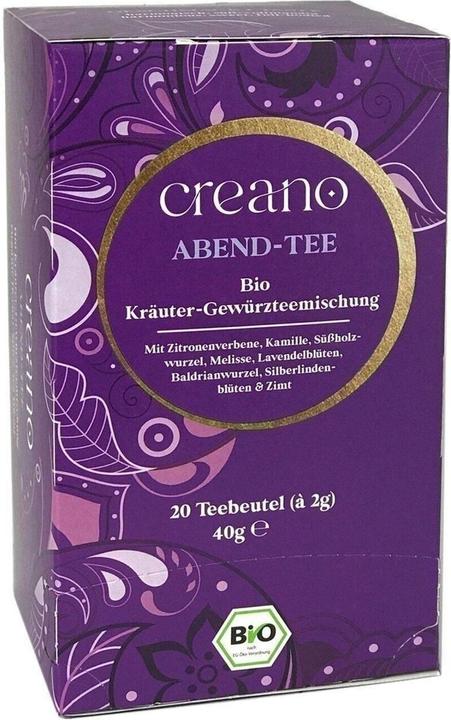 Produktbild Creano Tee Bio Teebeutel Abend Tee Packung mit 20 Beutel No.14 (83 g)