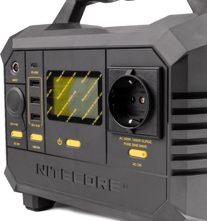 Produktbild Nitecore NES500 tragbares Stromaggregat fÃ¼r draussen (518 Wh)