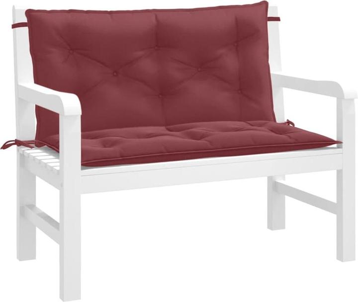 Image du produit VidaXL Coussins de banc de jardin 2 pcs. tissu (100 x 50 x 7 cm)