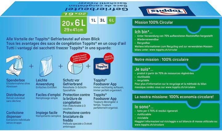 Actual product image Toppits Freezer bag (20 x)