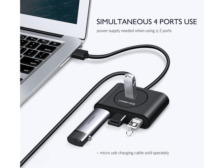 Immagine prodotto Ugreen Hub USB a 4 porte con 4 porte USB 3.0 (USB-A, 4 Porti)