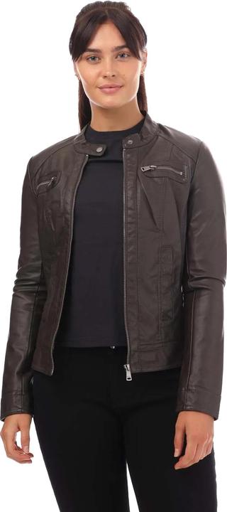 Actual product image Only Womens/Ladies Bandit Faux Leather Biker Jacket (32 D)