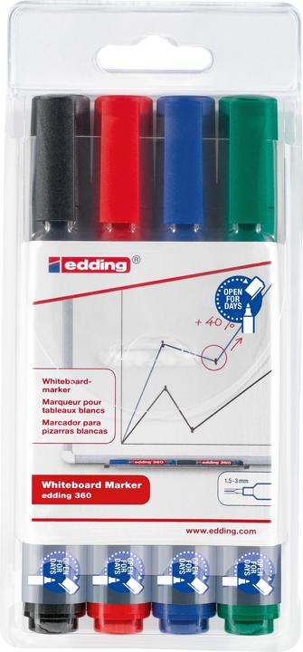 Actual product image Edding Whiteboard markers 360 (Multicoloured, 3 mm, 4 x)