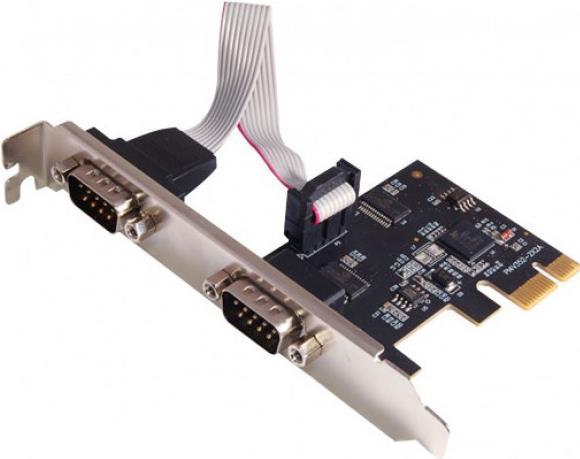 Actual product image Dexlan Interface card, 2 port serial, PCI Express