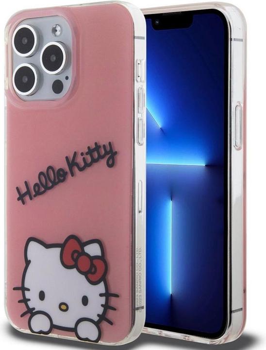 Actual product image Hello Kitty IML Daydreaming Logo Cover case for iPhone 13 Pro - Pink (Apple iPhone 13 Pro)