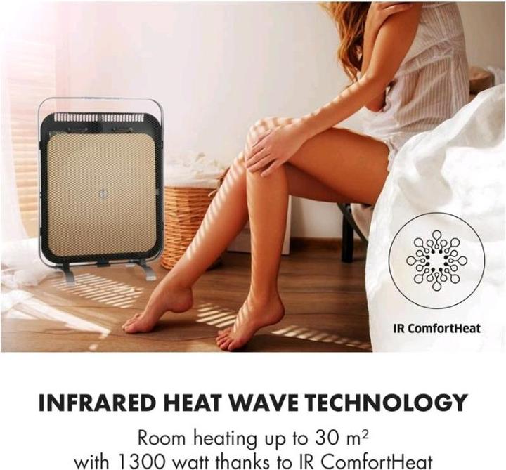 Produktbild Klarstein HeatPal Marble Blackline Heizung 1300W (1300 W)