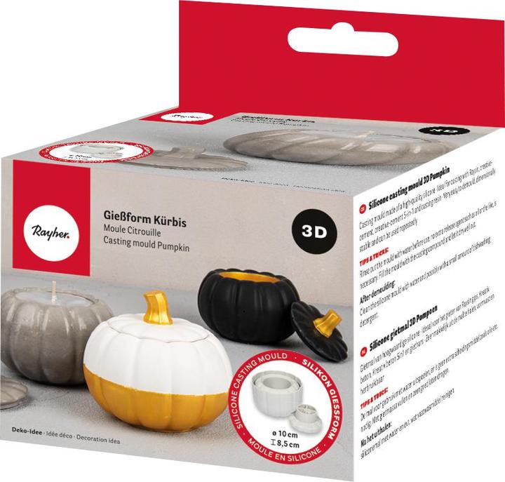 Produktbild Rayher Silikon Giessform "3D-Kürbis"