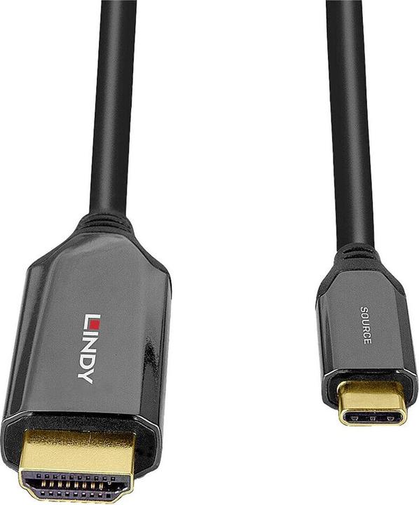 Actual product image Lindy 2m USB Type C to HDMI 8K60 adapter cable For connecting an 8K HDMI display to the USB Type C port. (2 m, USB Type C)