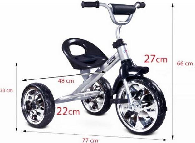 Actual product image Toyz Tricycle Caretero YORK Gray