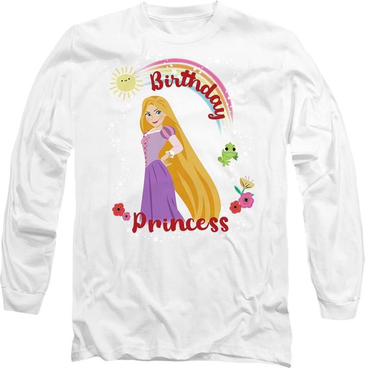 Actual product image Universal Textiles Unisex Adult Birthday Princess Rapunzel Pascal T-Shirt (L)