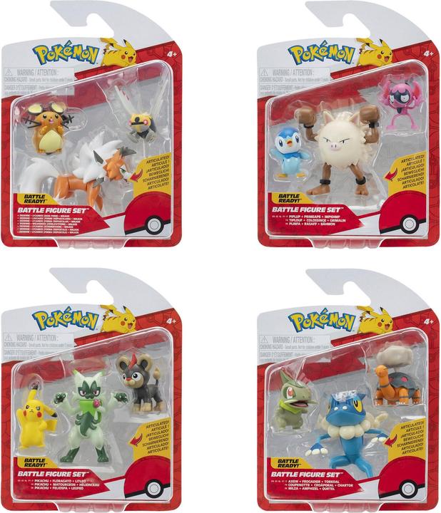 Actual product image Pokémon - Battle Figure 3 PK Ass - (95155-24)