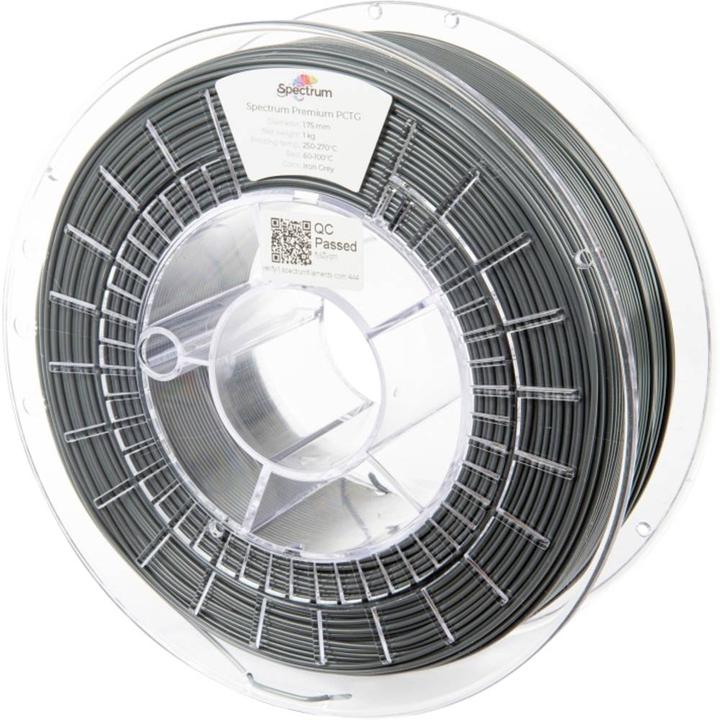 Produktbild Filament PCTG Iron Grey 1.0kg 1.75mm (PCTG, 1.75 mm, 1000 g, Grau)