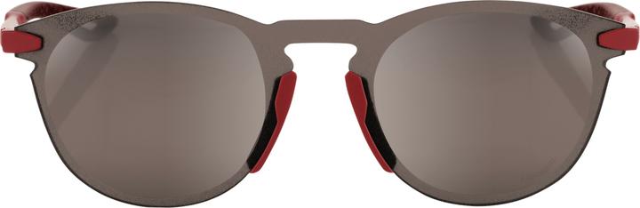 Actual product image 100% Brille Legere Round Soft Tact (Soft Tact Crimson, HiPER silver)