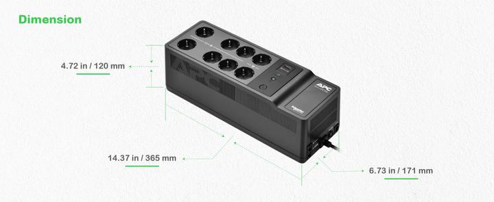 Produktbild APC Back-UPS (500 VA, 300 W, Standby USV)