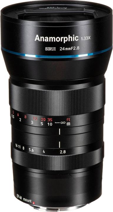 Sirui 24mm Anamorphic, Canon EF-M Mount (Canon EF-M, APS-C / DX)