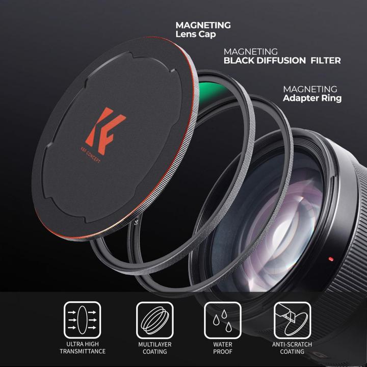 Immagine prodotto K&F Concept Magnetic 1/4 Black Mist Filter Nano X 49mm (KF-1816) (49 mm)