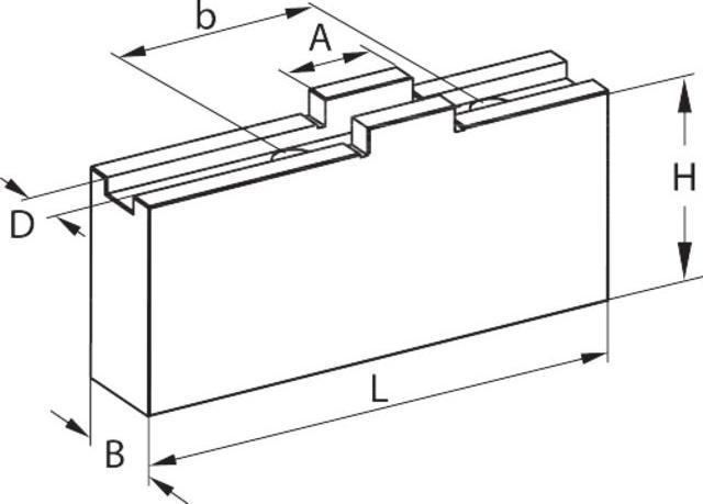 Actual product image Röhm Soft top jaw set, for chuck type 315, 3-piece